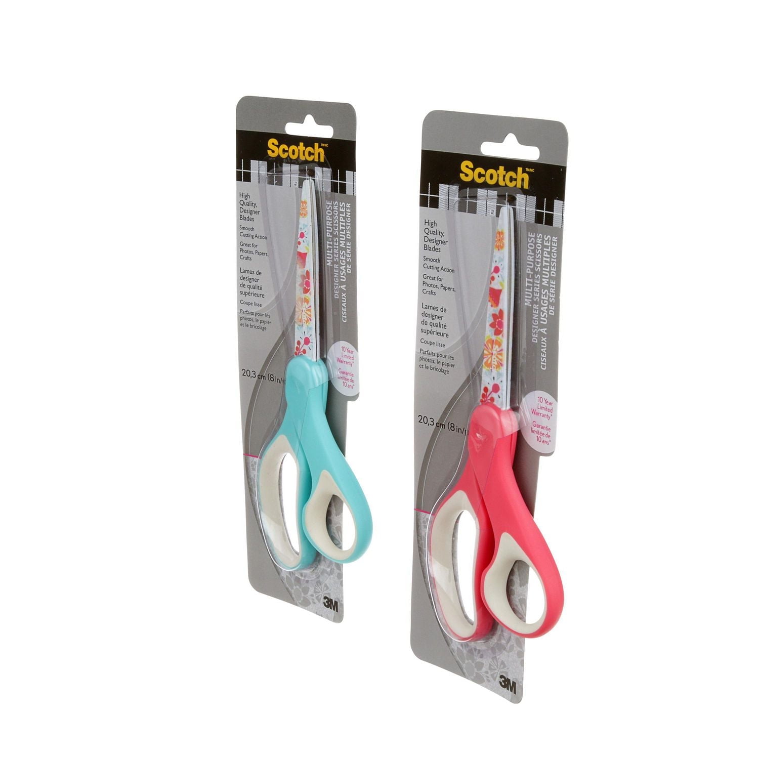 Ciseaux à usages multiples 1428-PC-C Scotch(MC), imprimé floral 203,2 mm (8 po)