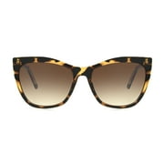 Sofia Vergara x Foster Grant Women's Cat-Eye Sunglasses Leopard Print Tortoise
