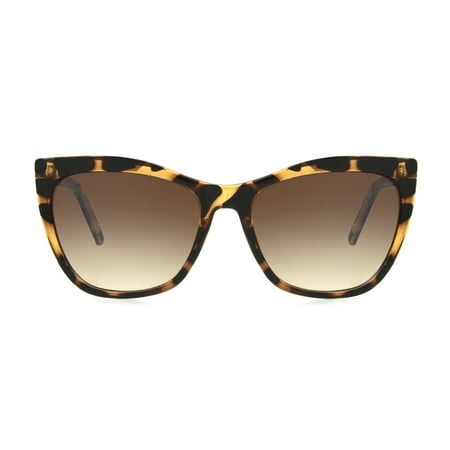Sofia Vergara x Foster Grant Women's Cat-Eye Sunglasses Leopard Print Tortoise