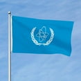 thumbnail image 2 of Aihccy International Atomic Energy Agency (IAEA) Flag with Brass Grommets Size - 3x5Ft, 2 of 3