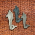thumbnail image 4 of Zeckos Colorful Cast Iron Dolphin Wall Hooks 5 inch Set of 3, 4 of 8