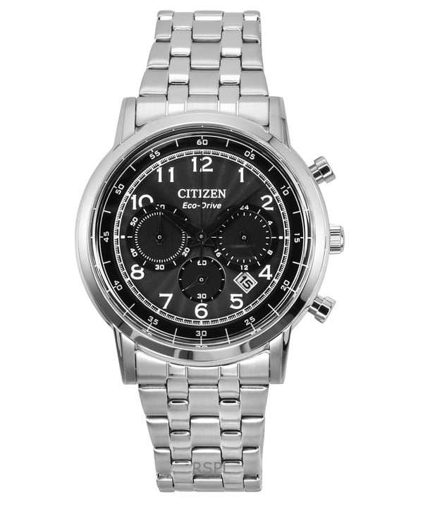 Citizen Men's Eco-Drive Quartz Wrist Watch, Black Dial