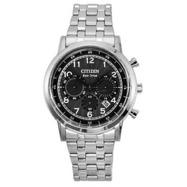 Citizen Men's Eco-Drive Quartz Wrist Watch, Black Dial