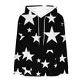 thumbnail image 2 of Maplenight Women's Star Graphic Hoodies Fleece Cute Oversized Sweatshirts Loose Fit Casual Fall Pullover Tops Clothes, 2 of 5