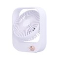 thumbnail image 3 of Portable Fan 60° Up and Down Adjustable Stepless Speed Adjusting Electric Fan USB ChargingWhite, 3 of 14