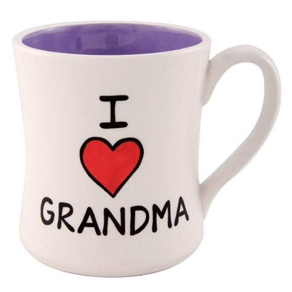 Our Name Is Mud by Lorrie Veasey "I Heart Grandma" Mug, 4-1/4-Inch