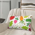 thumbnail image 5 of Rateoe Cartoon Vegetables Pattern Pillow Covers with Invisible Zipper(Pillows are not Included) Standard Pillowcases-14"x20", 5 of 6