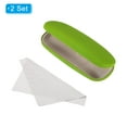 thumbnail image 3 of Uxcell Glasses Case Hard Shell, 2Pack Eyeglass Case Eye Glasses Case Hard Protector Concise for Women Men Glasses, Green, 3 of 7