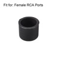 thumbnail image 4 of 10 piezas de conector hembra RCA tapa de enchufe protector negro para DVD amplificador AV a prueba de polvo, 4 of 4