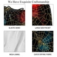thumbnail image 4 of luoweisi Men's Beach Shorts Quick Dry Swim Trunks with Mesh Lining Halloween Spider Web L, 4 of 5