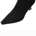 thumbnail image 5 of Botines Goiphrri Suede negros con tacón alto de tacón alto para mujer, 5 of 5