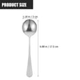 thumbnail image 3 of UPOUART 6Pcs 4.72X1.18X0.39in Stainless Steel Spoon For Daily And Party Use, 3 of 8