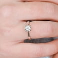 thumbnail image 2 of SOLITAIRE JEWELS 0.70CT Round Solitaire Moissanite Engagement Ring In Solid 14K White Gold, 2 of 7