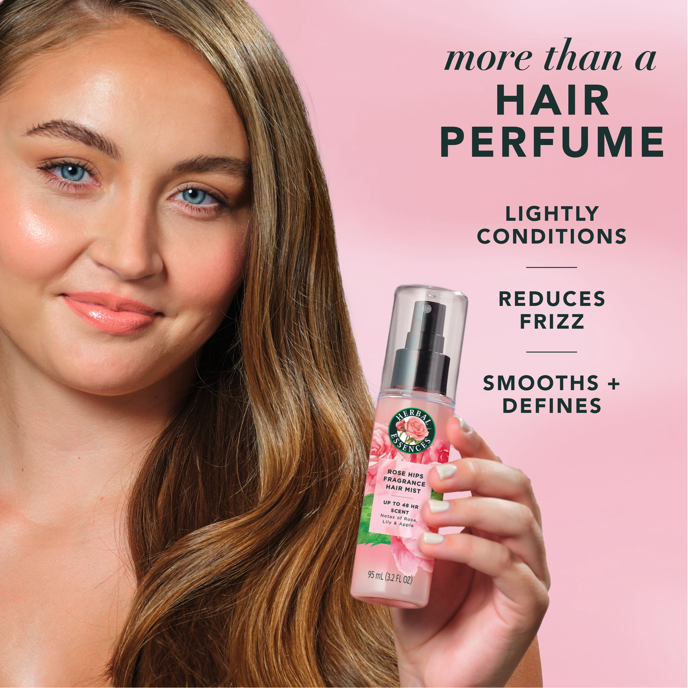 Herbal Essences Rose Perfume Fragrance Hair Spray, Rose Hips, 3.2 oz