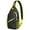 Yellow-21, variant on Colorful Weed Sling Bag for Men & Women - Durable Chest Bag with Secure Zippers for Biking & Urban Use - Hemp Leaf & Marijuana Leaf Aesthetic