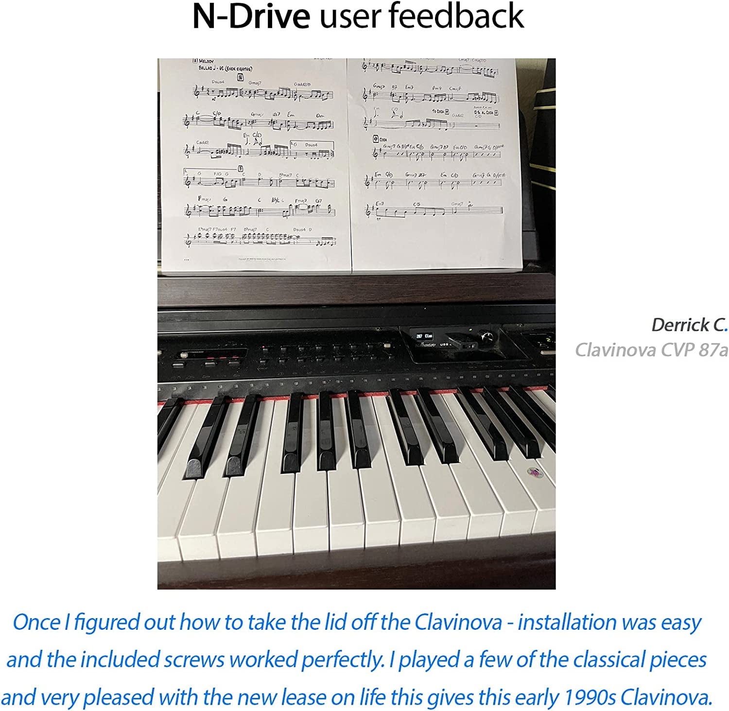 USB Emulator Nalbantov N-Drive Extreme for Yamaha CVP 87, CVP89