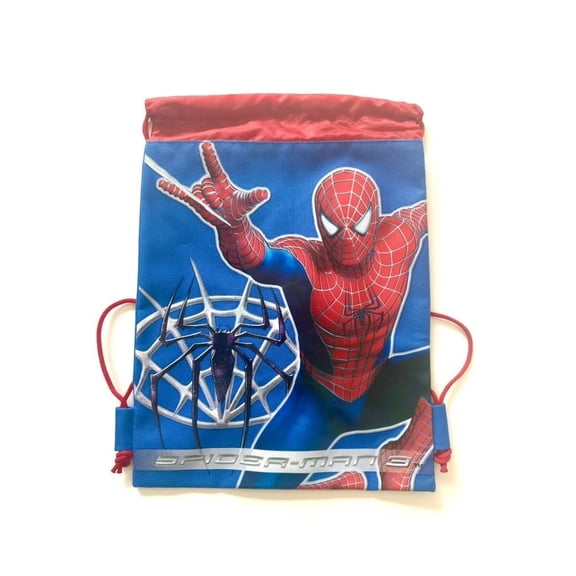 Marvel Spiderman Spidey Spider Web Drawstring Bag