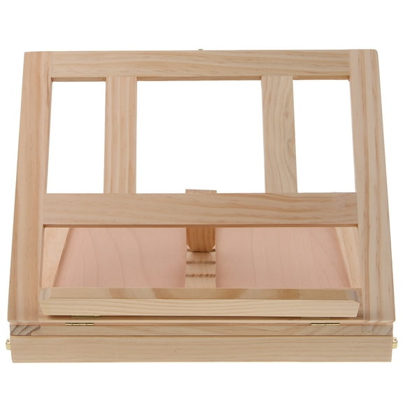 MLINS Clear Travel Easel with Centimeter Measurements, Portable Khaki Design, 34x26x5 cm for Art and Drawing