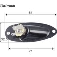 thumbnail image 4 of HAHDAXIA Guitar Input Jack Socket Plate Output Loaded Boat Style 1/4 Inch with Screws for Fender Stratocaster Strat St Mono Electric Guitar for Electric Guitar Replacement Parts(black), 4 of 7