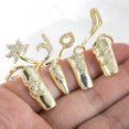 thumbnail image 3 of Anillo abierto creativo de moda para uñas, juego de joyas con diamantes para uñas con temperamento para mujer, 3 of 5