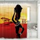 thumbnail image 1 of ZHAOCHENG Un juego (YL003V, aproximadamente 180 * 180 cm) Cortina de ducha, Cortina de baño impermeable y a prueba de moho para mujeres y hombres con ganchos Cortinas lavables de secado rápido, 1 of 5
