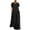 Black, variant on Lindreshi Plus Size Dresses Casual Formal Women Plus Size Loose Short Sleeve Holiday Pockets Polka Print Maxi Dresses
