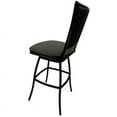 thumbnail image 2 of Outdoor Counter Patio Bar Stool 30" Erin Armless - Dark Grey - Black, 2 of 2