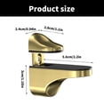 thumbnail image 3 of Metal Glass Shelving Brackets Adjustable Wall Mount Clamps Elegant Glass Shelf Support Simple Intalls for Glass panel, 3 of 9