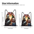 thumbnail image 2 of Zufioo Chucky Print Sports Cinch Sack Gym String Bags Machine Washable Heavy Duty String Backpack for Men Women-Small, 2 of 6