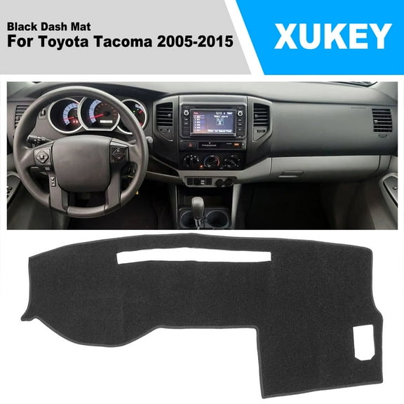 XUKEY Dashboard Mat Cover Dash Pad For Toyota Tacoma 2005-2015 Black Dashmat Sun