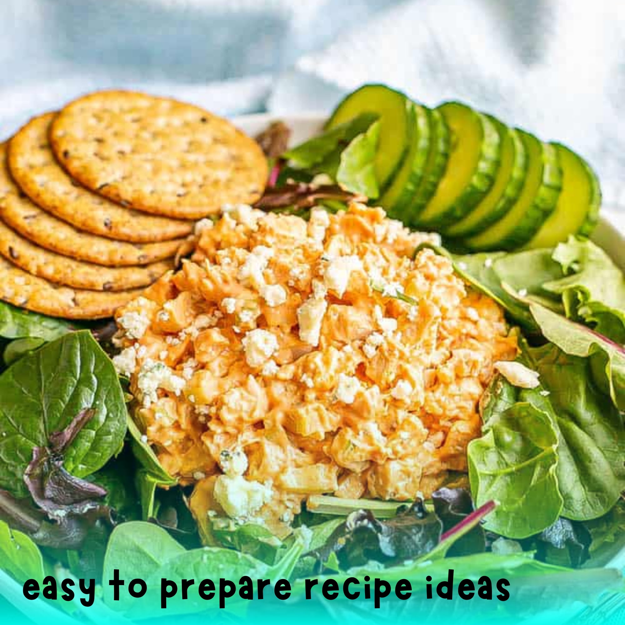 A1 Unlimited Buffalo Style Chicken Salad with Crackers, Home Kitchen School Office Pre-Mixed & Ready-to-Eat Canned Packed Food Picnic Snack Lunch Travel with Plastic Spreader, 4 Boxes (3 oz. Boxes)