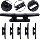 thumbnail image 4 of Paquete de 4 Pulgadas Tacos Negros para Barcos Kayak Muelle Canoa Nailon Negro Fuerte, 4 of 5
