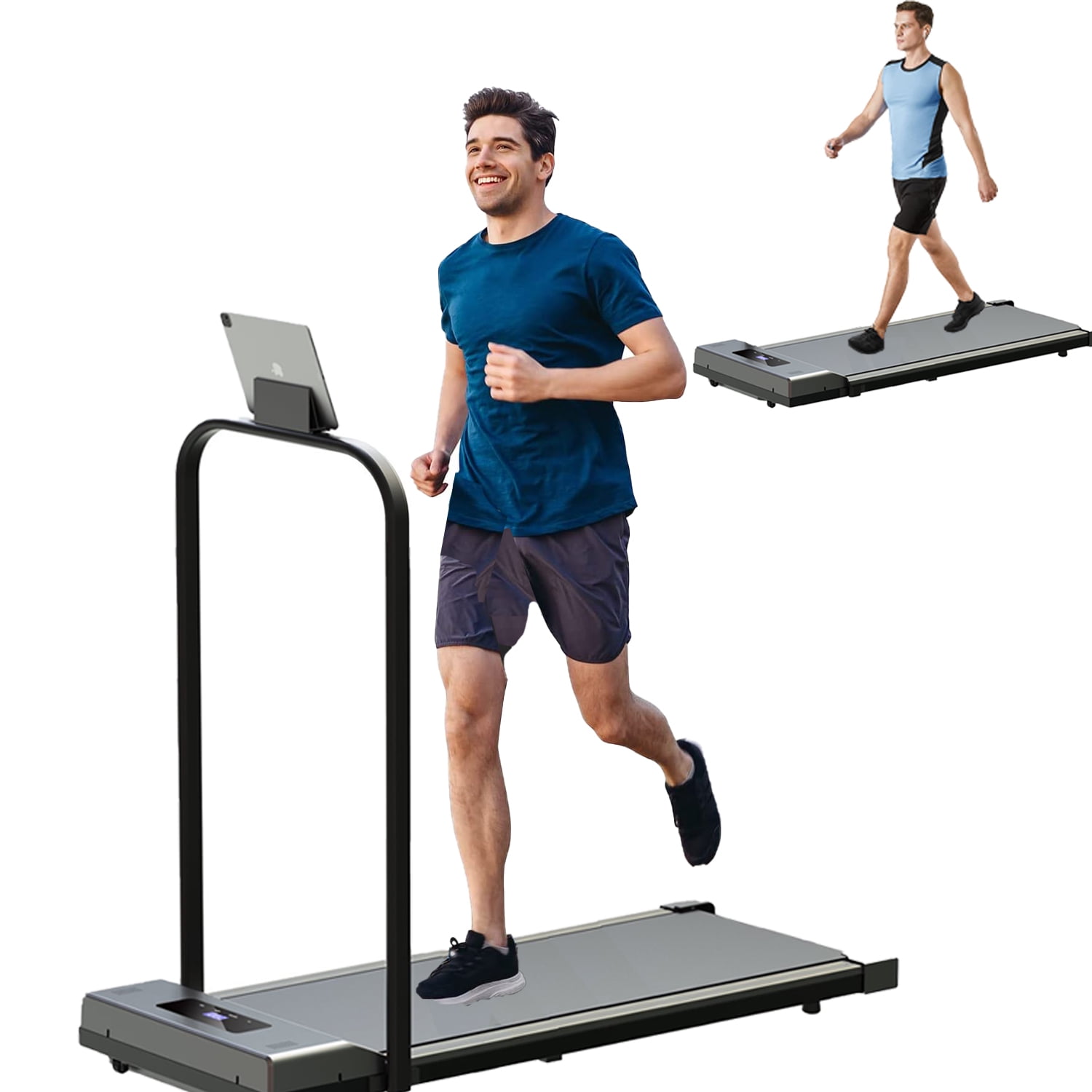 SUGIFT Folding Treadmill,2 in 1 Electric Under Desk Folding Treadmill