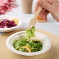 thumbnail image 4 of GUSTO Disposable Bamboo Forks, Biodegradable Cutlery Utensils, 100-Pack, 4 of 7