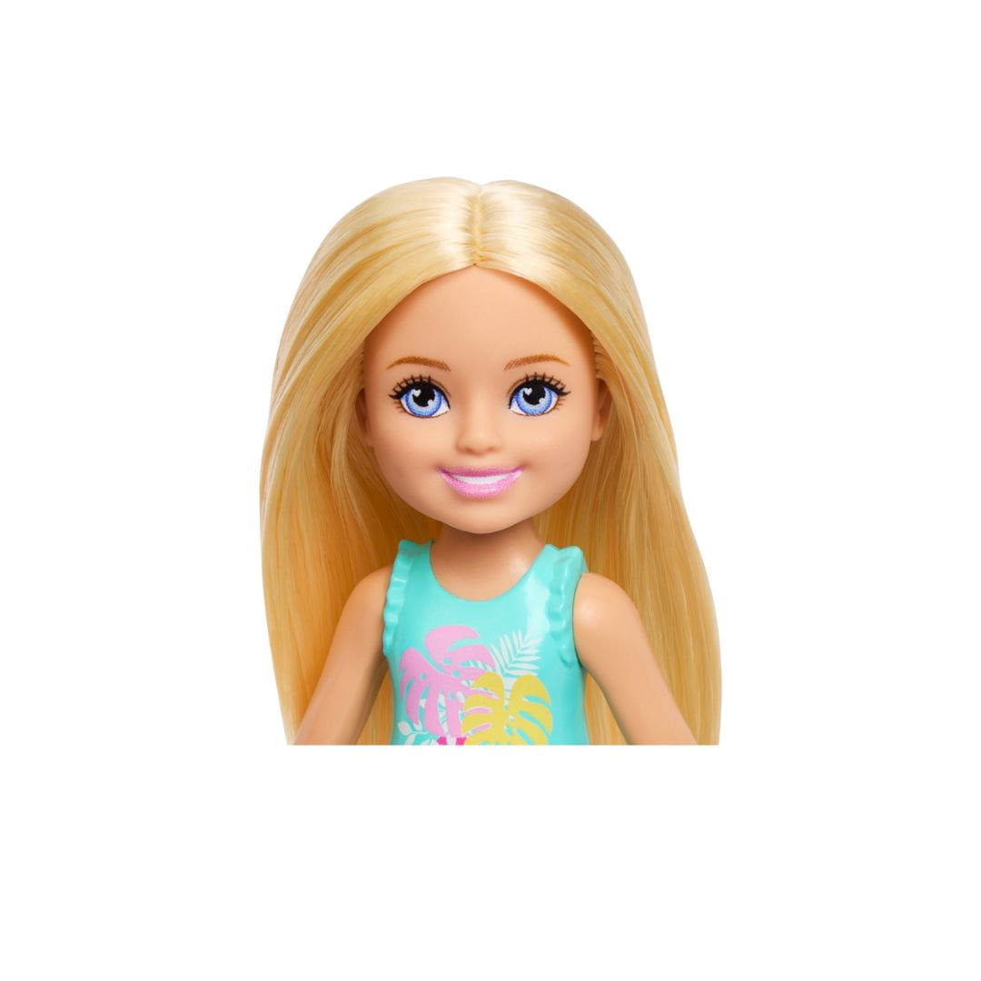 Barbie Summer Vacation Chelsea Doll and Pool Playset with Puppy, Water Slide, Tiki Umbrella, Pool Float, and Accessories  for Kids Ages 3 and Up