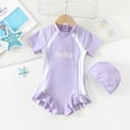 thumbnail image 2 of JFOPQVSM Children Comfortable Breathable Skin Friendly Short Sleeved Swimsuit Fashionable Printed Zipper Swimsuit, 2 of 6