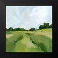 thumbnail image 2 of Barnes, Victoria 12x12 Black Modern Framed Museum Art Print Titled - Field Path II, 2 of 5