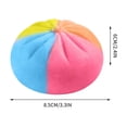 thumbnail image 4 of Juguete colorido con bollo al vapor y blandito con caja – Suave apretón sensorial de TPR, adorable decoración de escritorio Kawaii, juguete antiestrés portátil de 3,35 pulgadas para adultos, 4 of 8