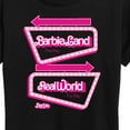 thumbnail image 3 of Barbie The Movie - Barbieland Real World This Way Signs - Women's Short Sleeve Graphic T-Shirt, 3 of 5
