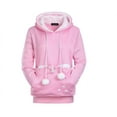 thumbnail image 1 of Sweat à Capuche Mode Chat pour Femmes (Rose, S, A), 1 of 11