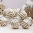 thumbnail image 5 of 12 bolas de Navidad de 8 cm, adornos de espuma pintada para árbol de Navidad, decoración de fiesta, nuevas esferas navideñas colgantes 2024, 5 of 5