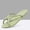 Green, variant on Women's Foldable Flip Flops Soft Sole Travel Sandals Non-Slip Portable Beach Slippers Lightweight Summer Beige 6-6.5