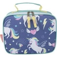 thumbnail image 7 of Single Soft and Insulated Lunch Bag for Transporting Food, Drinks, Snacks, Napkins and Utensils in Unique Unicorns Print, 7 of 7