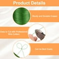 thumbnail image 3 of Alambre de manualidades de cobre Uxcell de 328 pies, 32 calibre, color verde, 3 of 6