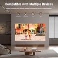 thumbnail image 4 of AuKing Projector, 2025 Upgraded Mini Projector, Full HD 1080P Home Theater Video Projector, Compatible with HDMI/USB/AV/Smartphone/TV Box/Laptop, 4 of 7
