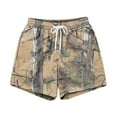 thumbnail image 6 of Men's Elastic Waist Drawstring Shorts Camouflage Print Relaxed Fit Soft Breathable Summer Bottoms for Outdoor Activities Casual Daily Wear and Weekend Outings Gray 5XL, 6 of 7