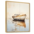 thumbnail image 2 of Designart "Simplistic Horizon With Fishing Boat II" Coastal Boat Floater Framed Canvas Prints, 2 of 5