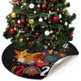 thumbnail image 5 of Coolnut Happy Thanksgiving Day 2022 Christmas Tree Mats Waterproof Tree Skirt, Turkey Day Xmas Tree Stand Tray Mat Floor Protector Pad for Holiday Party Decoration, 28.3", 5 of 6