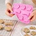 thumbnail image 4 of Dog Treat Molds Silicone, Puppy Paw and Bone Shaped 2 in 1 Non-Stick Baking Molds for Homemade Dog Treats Pudding Candy, 4 of 5