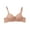 Coffee, variant on Women's Solid Color Backless Bralette - Wireless Seamless Ribbed Bra for Everyday Wear, Sexy Comfort Lift & Anti-Sagging Support, No Underwire Full Coverage Underwear